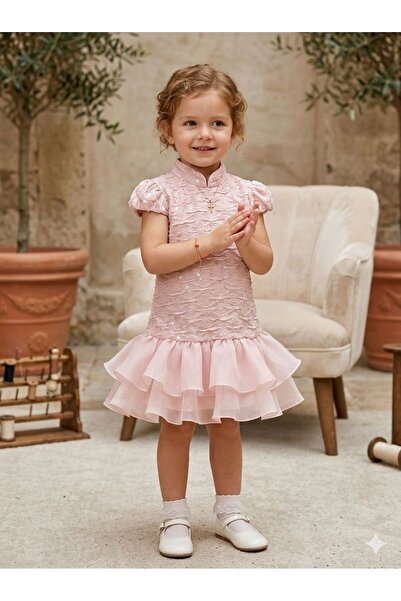 Pyramid masterpieces short evening dress for girls