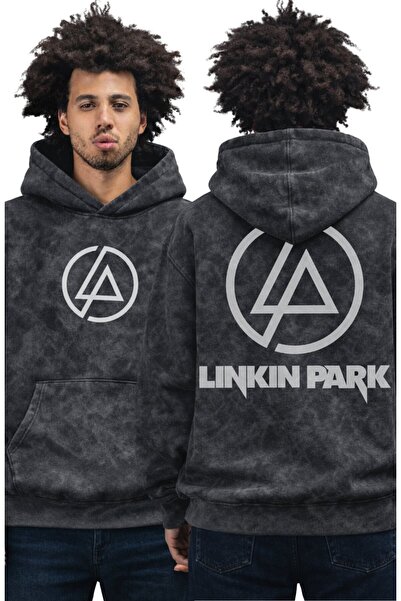 Fuddy Moda سويت شيرت لينكين بارك مطبوع بغطاء رأس قابل للغسل للجنسين، هودي كبي...