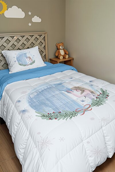 EVPANYA Crystal Winter Tale Patterned Single Duvet and Pillowcase
