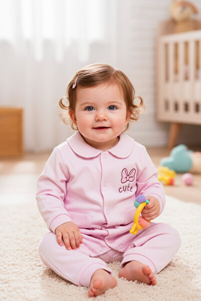 hendam رومبير (تبانة) بناتي بتصميم "ياقة" راقية ونقشة لطيفة