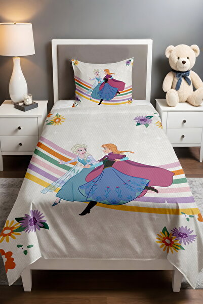 EVPANYA مجموعة قوس قزح جيرلز منقوش مفرد للأطفال الصغار قماش بيكي