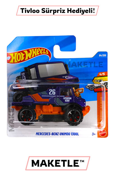 HOT WHEELS Mercedes-Benz Unimog 1300L - Tivloo Sürpriz Hediyeli