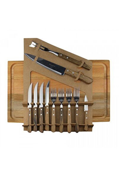 Simonaggio Churrasco grill set, 12 pieces, stainless steel, for 6 people