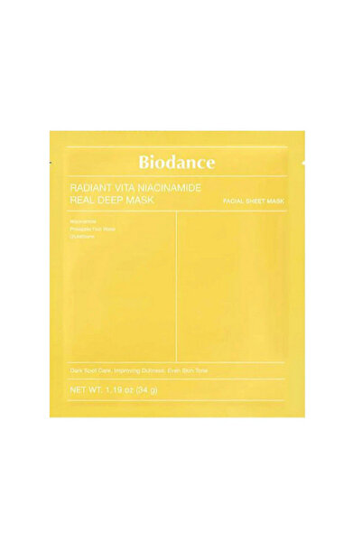 Biodan BioDance Brightent Vita Niacinamide Sheet Face Mask, 34g