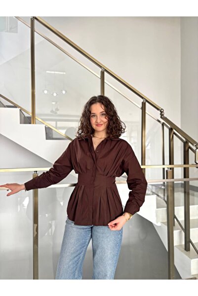 Sude Kızanlıklı Zr Model Waist-Fitted Shirt