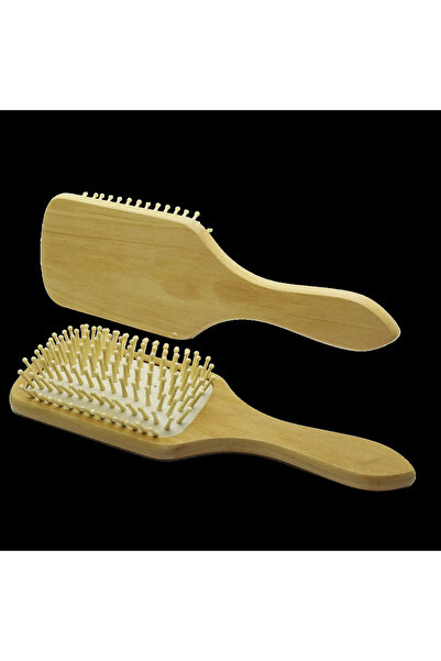 shopwave Wooden Bamboo Wide Hair Brush - Comb (5047)