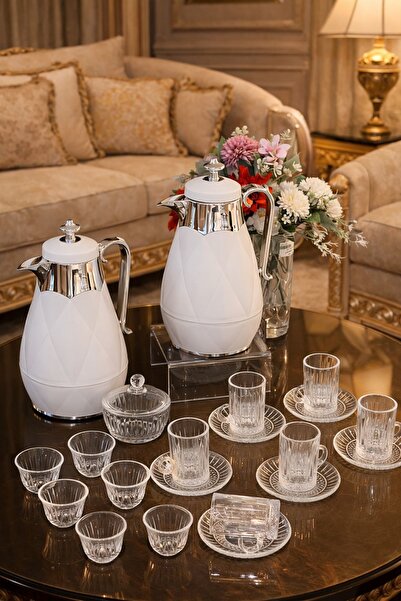 Louvre Louvre thermos set with 6 tea cups, 6 coffee cups, and a date bowl