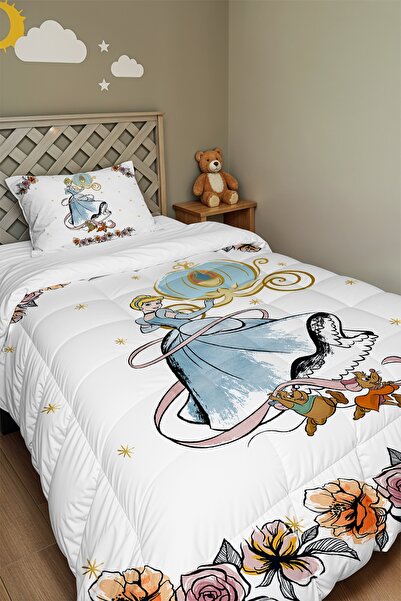 EVPANYA Night Ball Princess Patterned Single Duvet and Pillowcase