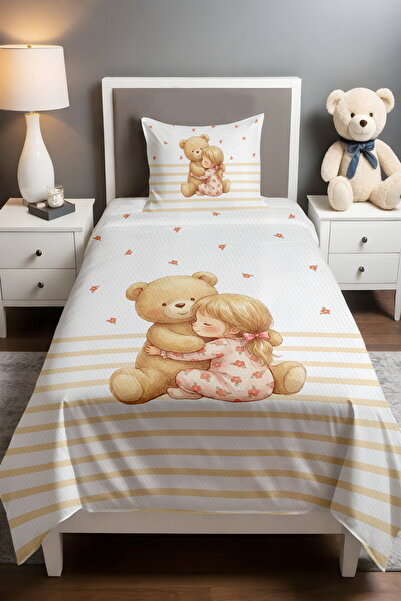 EVPANYA مجموعة سويتي فريندشيب منقوش مفرد بيبي كيدز قماش بيكي