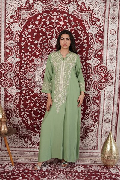 AFandina Luxurious royal embroidery jalabiya