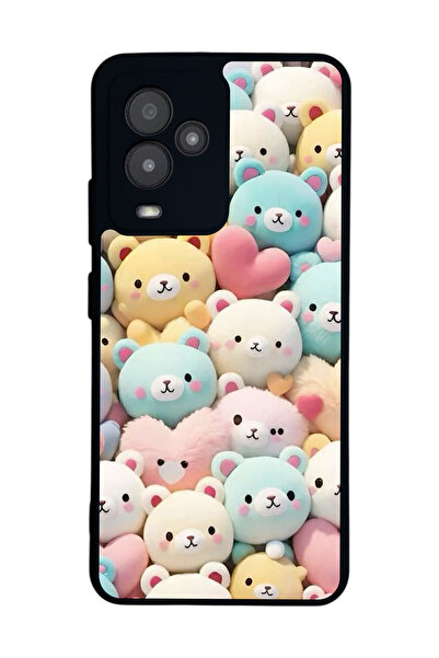 General Mobile متوافق مع GM 24 Pro مطبوع، أسود غير لامع، سيليكون ناعم، واقي، ...