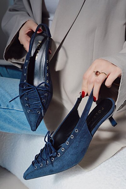 POLKA STORE Najbolje obuća za žene sa kapsuliranim čipkastim detaljima i šilj...