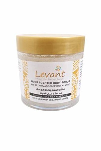 LEVANT مقشر الجسم برائحة المسك مع أملاح البحر الميت
