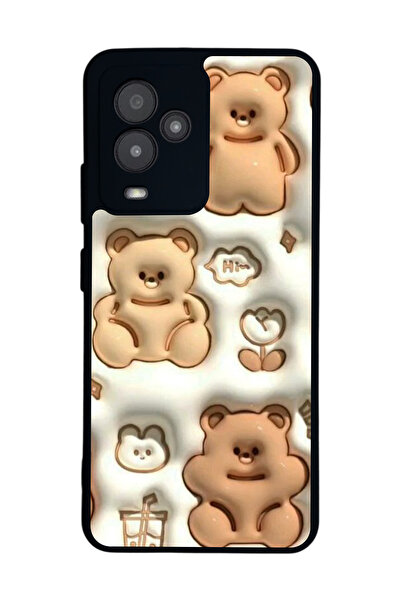 General Mobile متوافق مع GM 24 Pro مطبوع، أسود غير لامع، سيليكون ناعم، واقي، ...