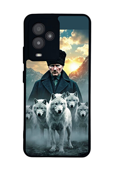 General Mobile Gm 24 Pro Compatible Printed , Matte Black, Soft Silicone, Pro...