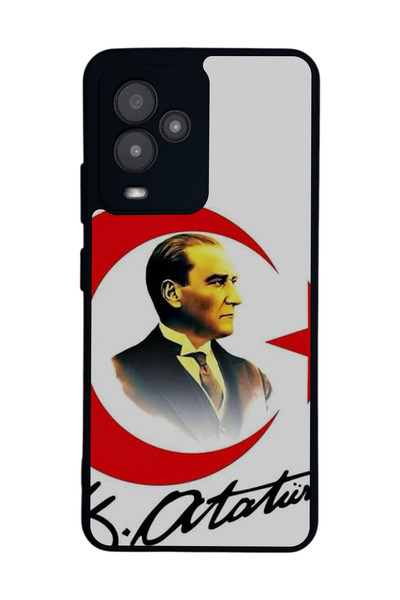 General Mobile متوافق مع GM 24 Pro مطبوع، أسود غير لامع، سيليكون ناعم، واقي، ...