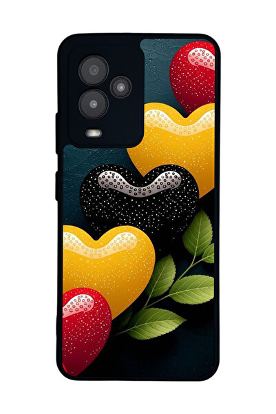 General Mobile متوافق مع GM 24 Pro مطبوع، أسود غير لامع، سيليكون ناعم، واقي، ...