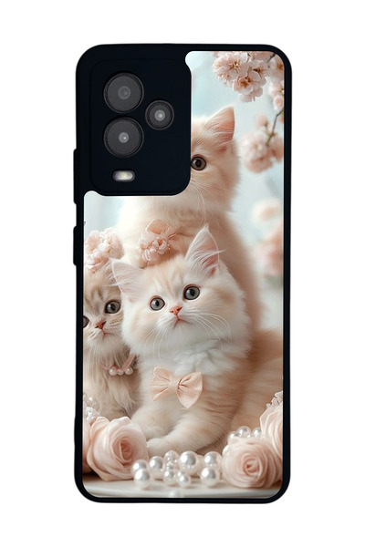 General Mobile متوافق مع GM 24 Pro مطبوع، أسود غير لامع، سيليكون ناعم، واقي، ...