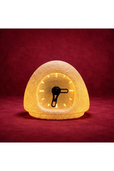 ZORO Modern Beton Dokulu Işıklı Masa Saati – Dekoratif Ofis & Çalışma Masası ...