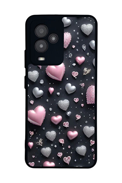 General Mobile متوافق مع GM 24 Pro مطبوع، أسود غير لامع، سيليكون ناعم، واقي، ...