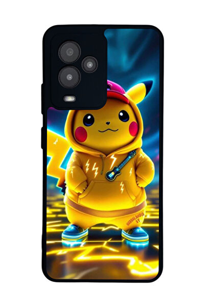 General Mobile متوافق مع GM 24 Pro مطبوع، أسود غير لامع، سيليكون ناعم، واقي، ...