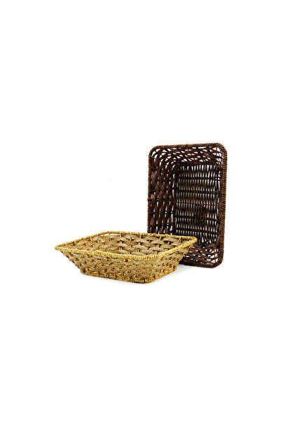 shopwave Rectangular wooden bread basket (5047)