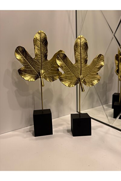 İnci line souvenırs Modern Yaprak Dekoratif Biblo Seti, Ağır ve Şık Salon Kon...