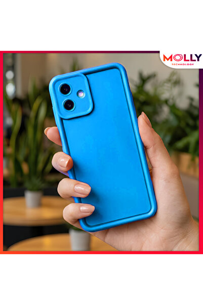 Molly Sky Blue Edges Thick Pan Silicone Case for Samsung Galaxy A07