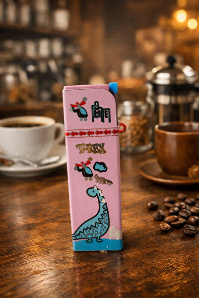 Hunter Sevimli Dinozor Desenli Jet Alevli Gazlı Çakmak – Anahtarlıklı Renkli ...