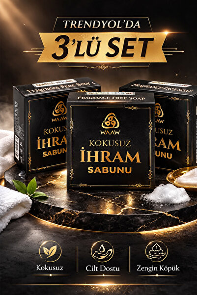 Waaw İhram Sabunu 20 Gr | Kokusuz Katı Sabun | Hac Umre İçin Parfümsüz Doğal ...