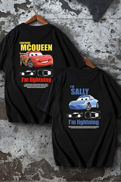 Daxia Sevgi̇li̇ Kombi̇n Back Bas Printed Vgili Couple Combination T-Shirt 2-P...