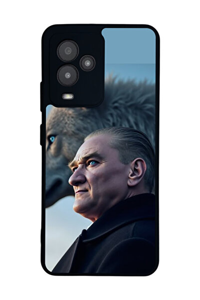 General Mobile متوافق مع GM 24 Pro مطبوع، أسود غير لامع، سيليكون ناعم، واقي، ...