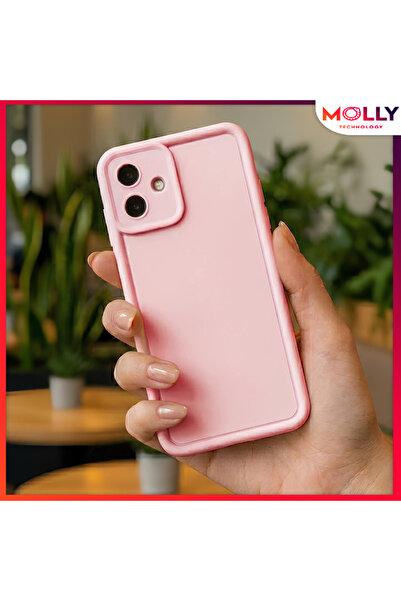 Molly غطاء حماية من السيليكون ذو حواف وردية رملية سميكة لهاتف سامسونج جالاكسي...