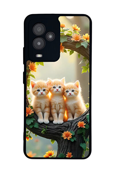 General Mobile متوافق مع GM 24 Pro مطبوع، أسود غير لامع، سيليكون ناعم، واقي، ...