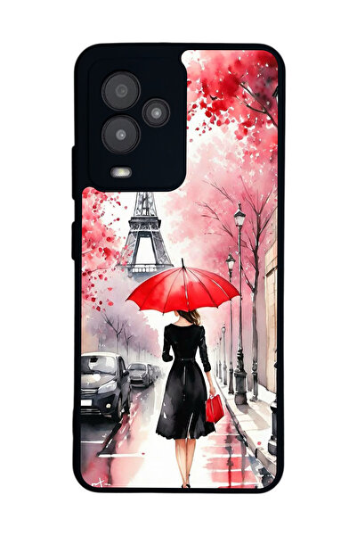 General Mobile متوافق مع GM 24 Pro مطبوع، أسود غير لامع، سيليكون ناعم، واقي، ...