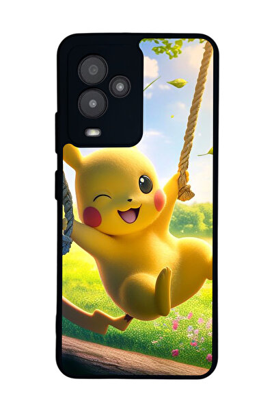 General Mobile متوافق مع GM 24 Pro مطبوع، أسود غير لامع، سيليكون ناعم، واقي، ...