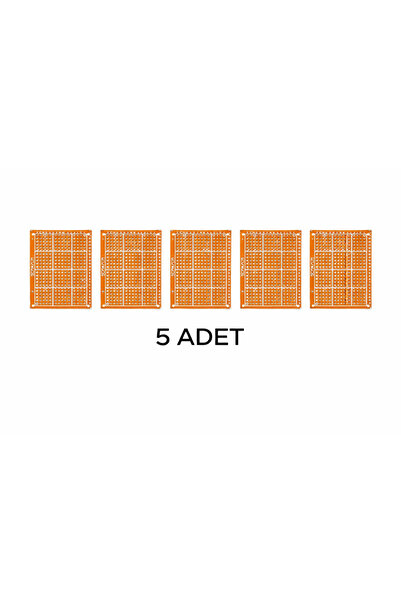 Devremarkt 5 Adet 5x7cm Pertinaks PCB Delikli Prototip Devre Kartı