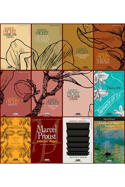 Yapı Kredi Yayınları Marcel Proust 12 Kitap Takım