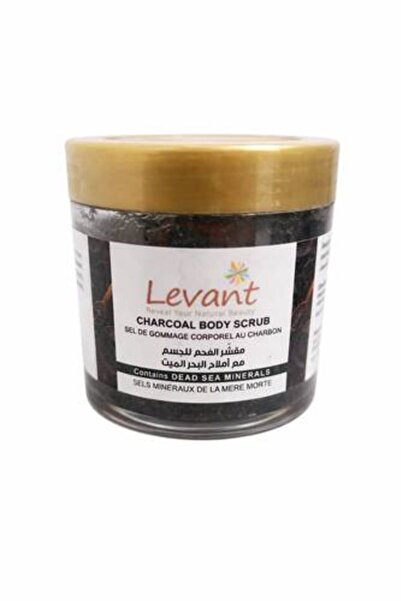 LEVANT مقشر الفحم للجسم مع املاح البحر الميت