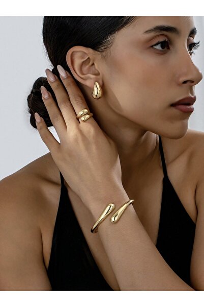 VEYA A luxurious four-piece set (bracelet + rings + earrings + necklace) in a...
