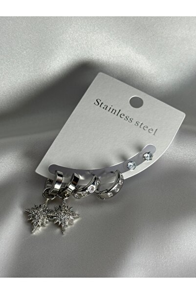 stainless steell SACHKA Stainless Steel Çoklu Küpe