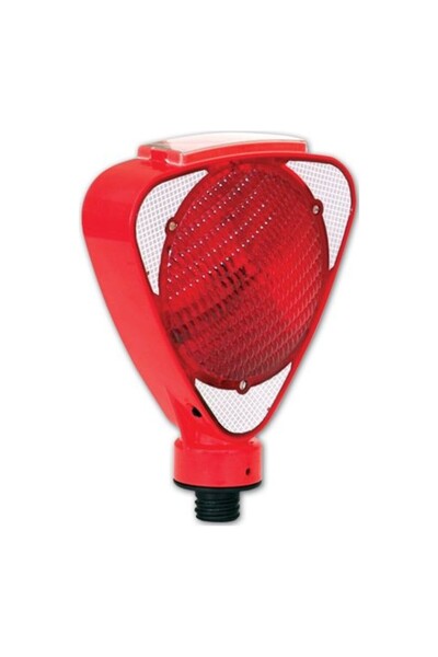 Evelux 11813 Fl K Solar Flaşörlü Uyarı Lambası Kırmızı