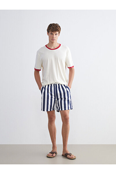 LC Waikiki شورت سباحة قصير مخطط للرجال