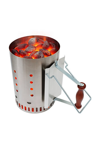 Meaty Cheesy Elite Mega Kömür Tutuşturma Bacası – Paslanmaz Çelik Hızlı ve Pr...