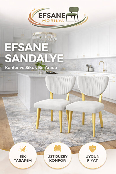 Efsane i.E.G ELMA SANDALYE 2 ADET MUTFAK YEMEK ODASI SALON BALKON BAHÇE OTEL ...