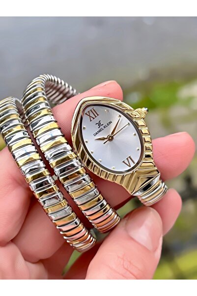 Daniel Klein Snake Watch Model-Women's Wristwatch, 3Atm Waterproof ,Gold Silv...