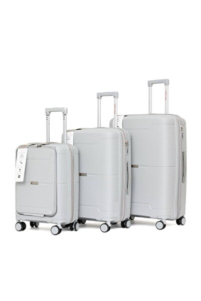 AMERICAN LUGgAGE Unbreakable 3-Piece Rubber Set | Double-Zipper Expansion | 2...