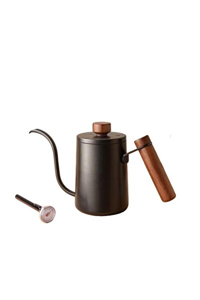 China غلاية قهوة بمقبض خشبي وفوهة دقيقة – تصميم أنيق