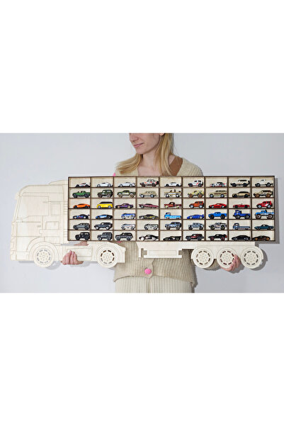 Raftix Truck model decorative wall shelf – 54 plywood compartments organizer