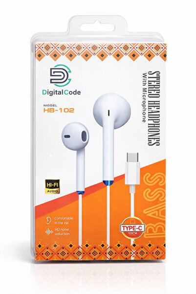 ANAKA DigitalCode Type-C Wired Earphones with Compact-in Microphone (Hi-Fi So...